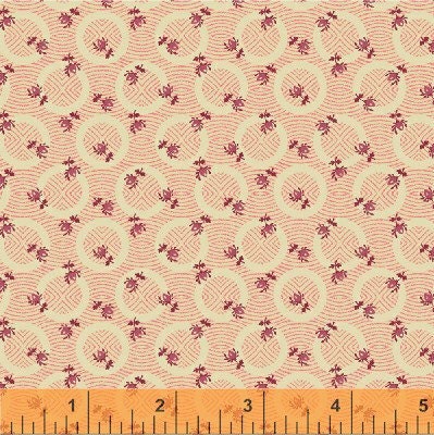 30760-1 MORE PINK & CHOCOLATE C. 1860-1885 by Nancy Gere for Windham Fabrics Cotton Fabric