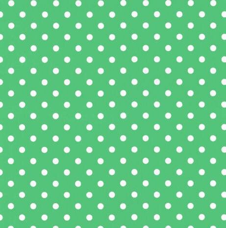 Green with White Polka Dots from Crazy for Dots and Stripes for RJR Fabrics Cotton Fabric