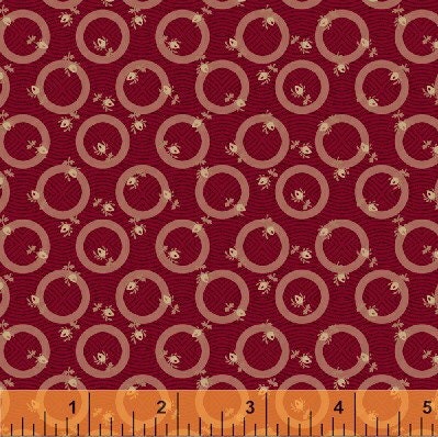 30760-2 MORE PINK & CHOCOLATE C. 1860-1885 by Nancy Gere for Windham Fabrics Cotton Fabric