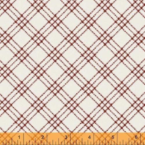Red Textured Plaid 52133-5 from Thistle Hill Collection by Whistler Studios for Windham Fabrics Cotton Fabric