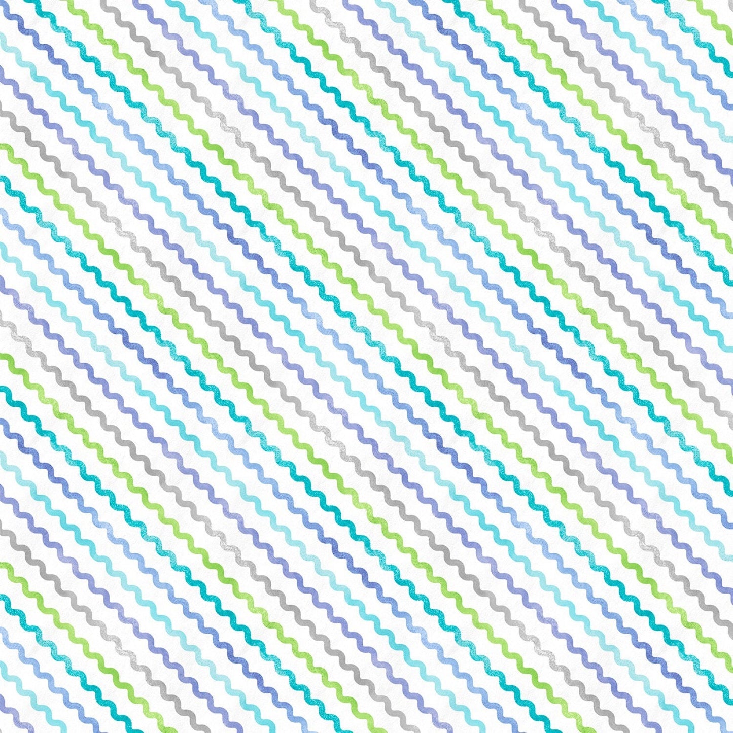 Teal Rick Rack 68555-174 Raindrops & Sunshine by Anne Rowan Collection from Wilmington Prints Cotton fabric