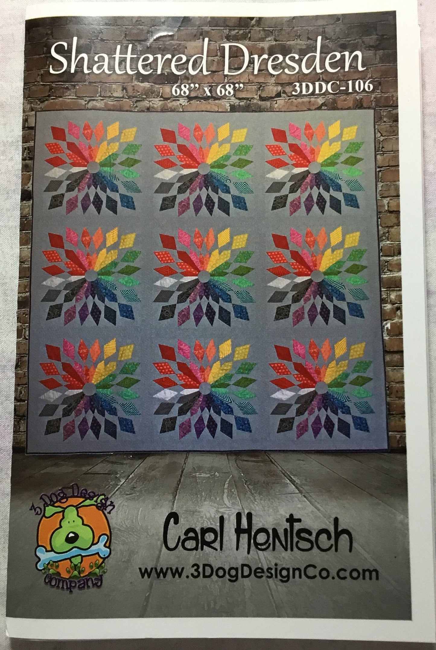 Shattered Dresden Foundation Paper Piecing Pattern By Carl Hentsch - PAPER PATTERN