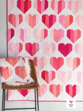 Infinite Hearts Quilt Pattern from Quilty Love - PAPER PATTERN