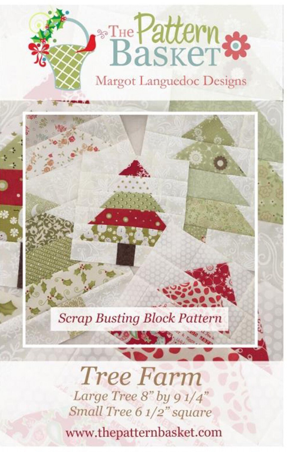 Tree Farm # TPB1615 Block Pattern by Margot Languedoc Designs for The Pattern Basket PAPER PATTERN