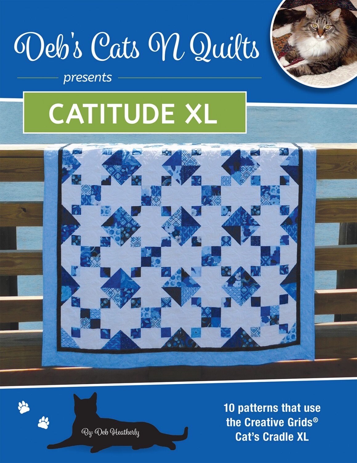 Catitude XL by Deb Heatherly PAPER PATTERN