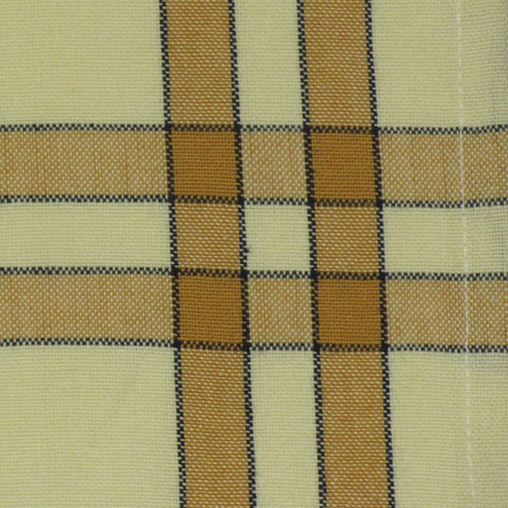 Kitchen Tea Towels Lime Green/Cream or Pumpkin/Cream with Strip 20' X 28" Cotton by Dunroven House