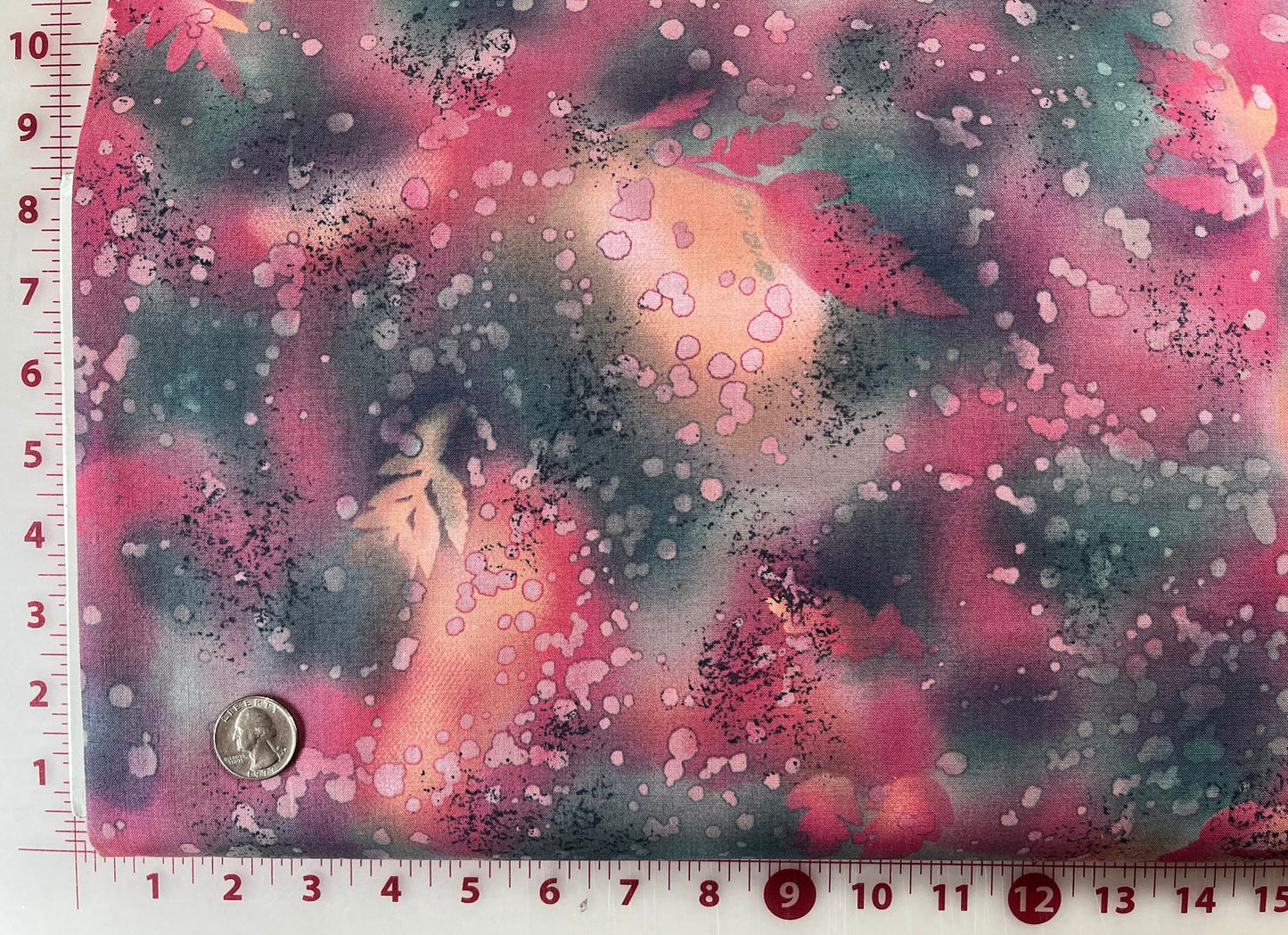Red River 528 Benartex Fossil Fern Pink Green Tan