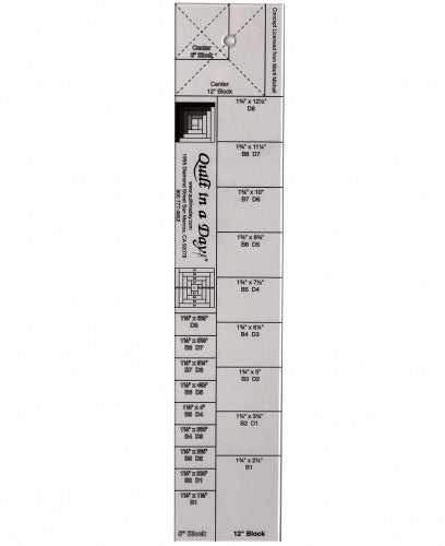 The Log Cabin Ruler 6in and 12in # 2052QD