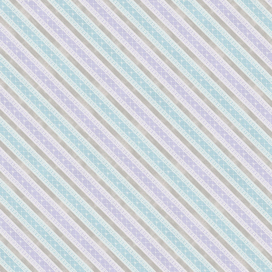 Wilmington Prints Butterfly Haven Grey, Blue, and Purple Diagonal fabric 1077-649