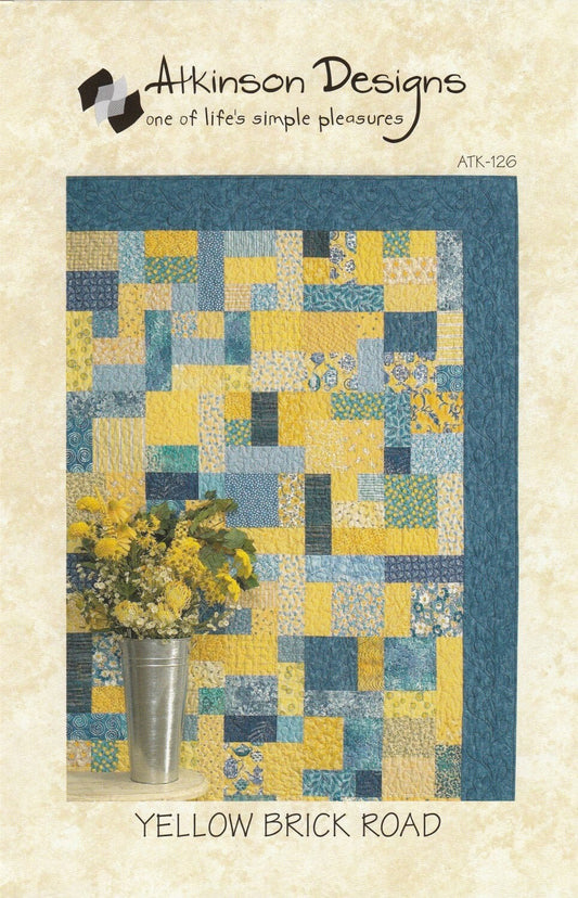 Yellow Brick Road Quilt Pattern by Atkinson Designs - PAPER PATTERN