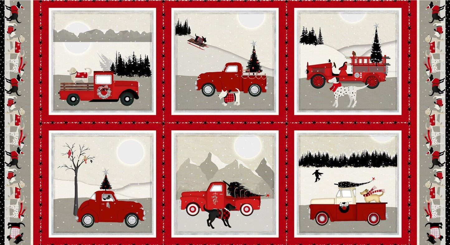 Studio E Holiday Road Trip Blocks Panel