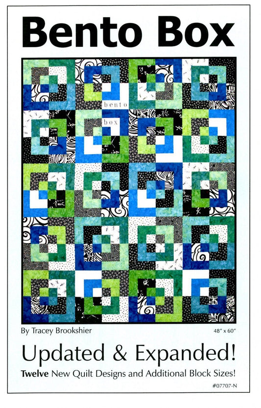 Bento Box Quilt Pattern Updated and Expanded by Tracey Brookshier - PAPER PATTERN