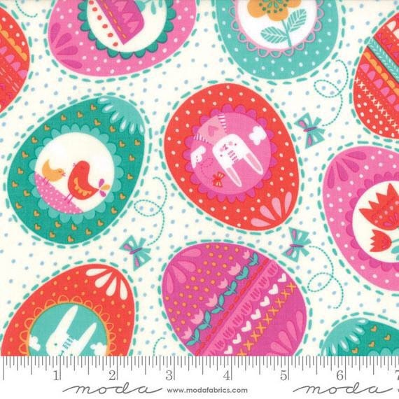 Moda Spring Bunny Fun Fabric by Stacy Iset Hsu