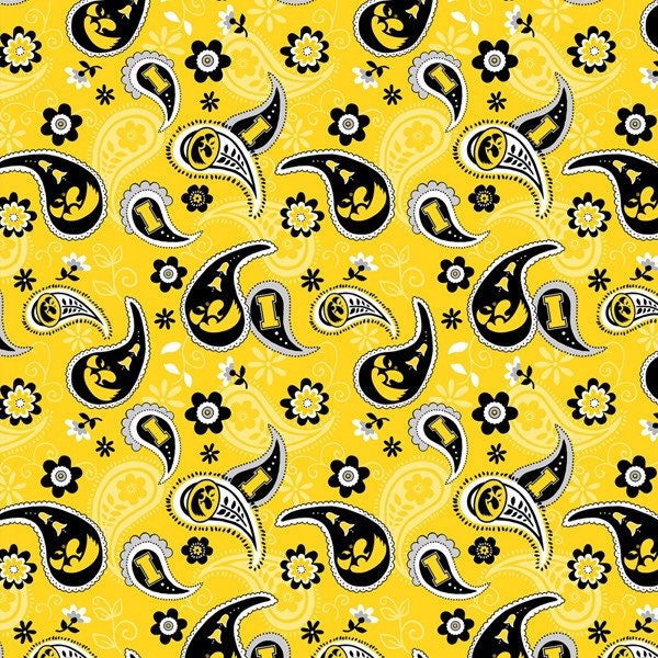 Iowa Paisley Cotton Fabric from Sykel Enterprises Licensed