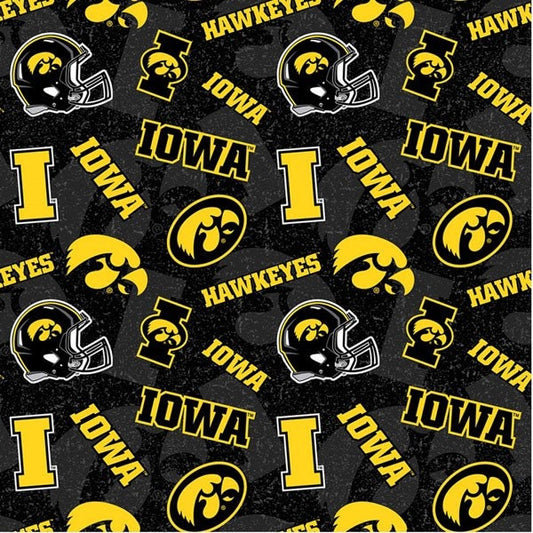 Iowa Tone on Tone Print Cotton Fabric from Sykel Enterprises Licensed