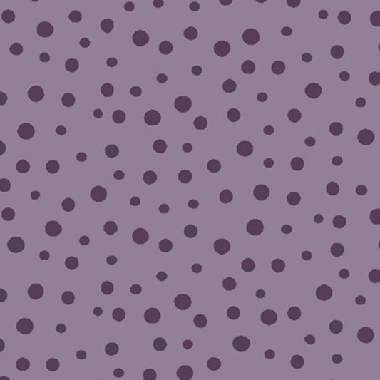 Purple Spots from Susybee Barnyard Buddies by Susybee CollectionCotton Fabric