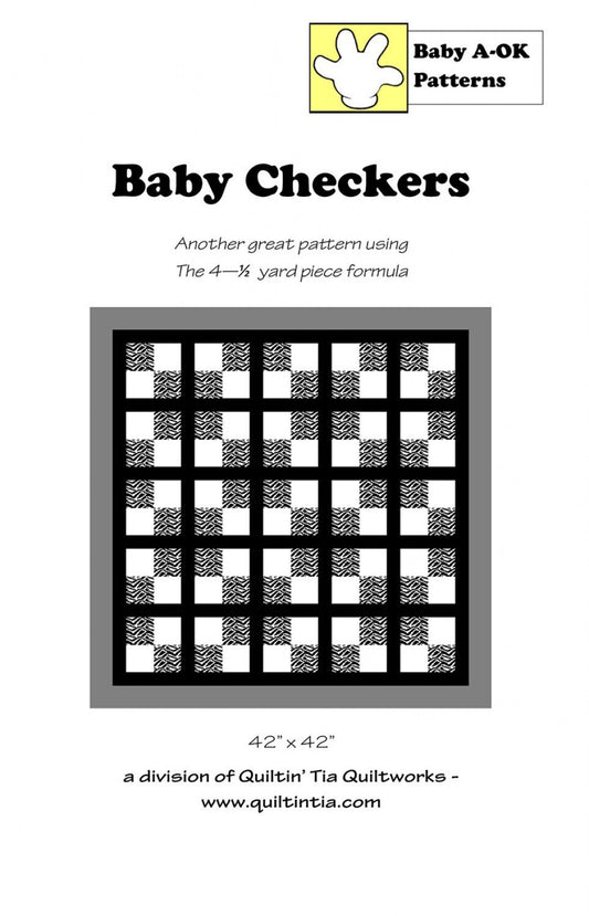 Baby Checkers Baby A OK Pattern from Quiltin' Tia Quiltworks - PAPER PATTERN