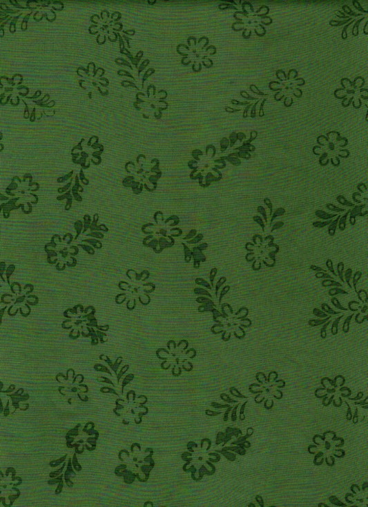 0803 Green - Simply Primitive Collection Cotton Fabric from Batik Textiles