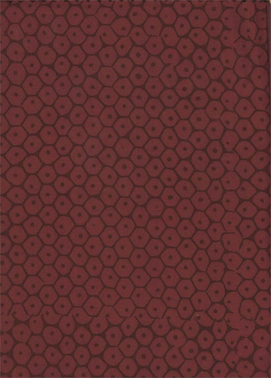 0813 Dark Red - Simply Primitive Collection Cotton Fabric from Batik Textiles