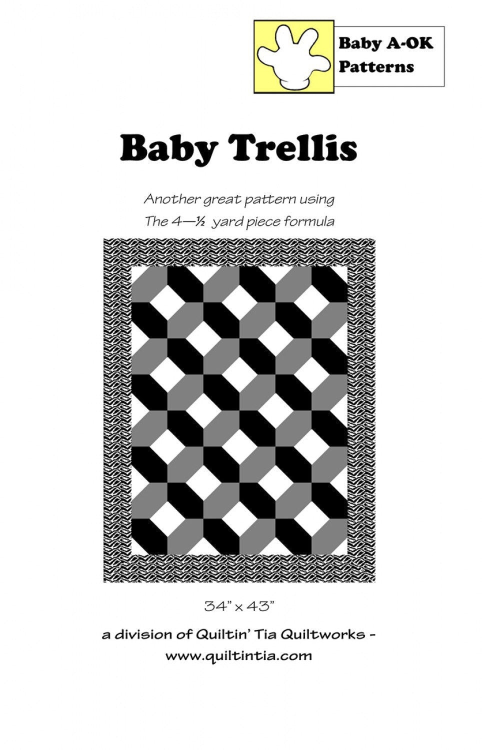 Baby Trellis Baby A OK Pattern from Quiltin' Tia Quiltworks - PAPER PATTERN