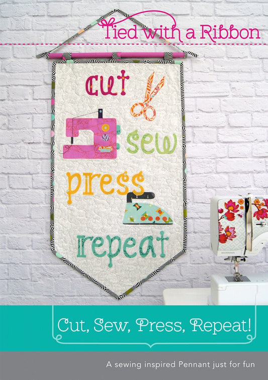 Cut, Sew, Press, Repeat Pennant Pattern From Creative Abundance - PAPER PATTERN