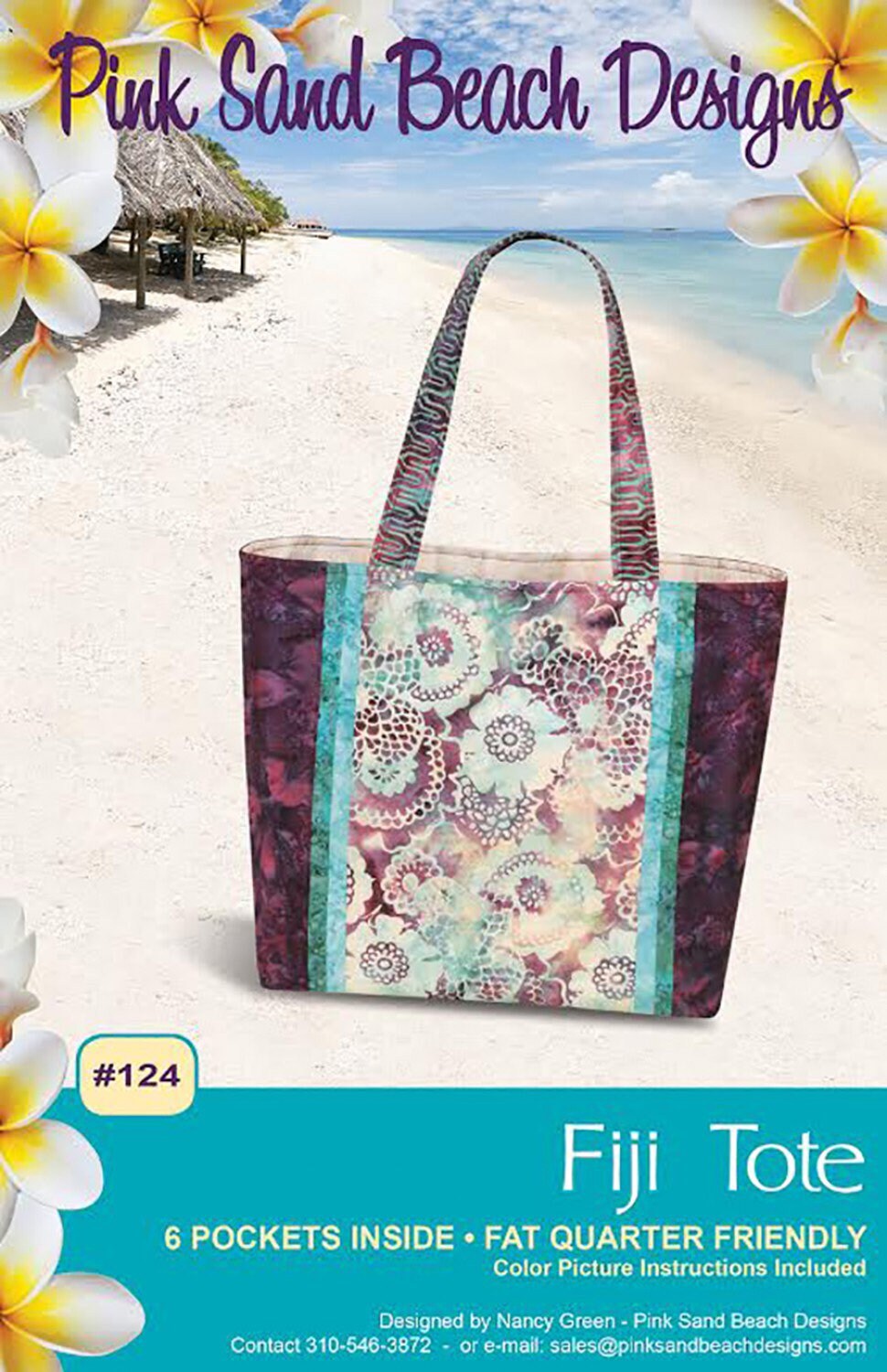 Fiji Tote Pattern by Pink Sand Beach Designs - PAPER PATTERN