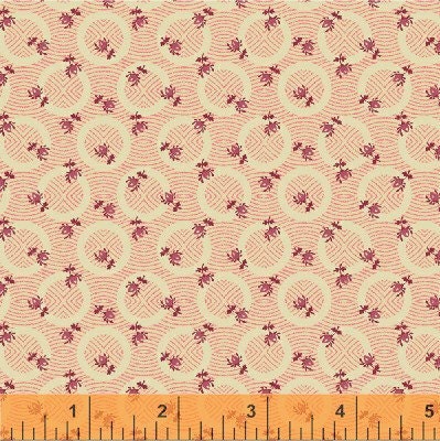 30760-1 MORE PINK & CHOCOLATE C. 1860-1885 by Nancy Gere for Windham Fabrics Cotton Fabric