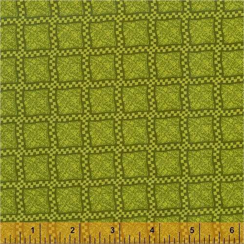 Green Plaid from Software collection for Windham Fabrics Cotton Fabric