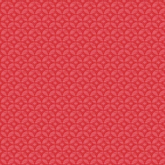 Windows Red 04585-10 Cotton Fabric Let it Snow Collection from Contempo Studio