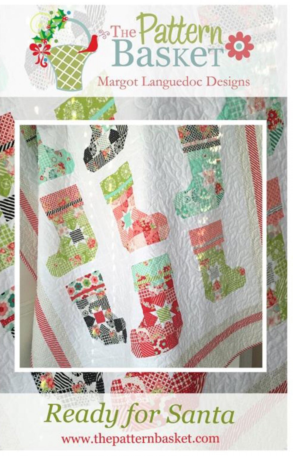 Ready for Santa Quilt Pattern from Pattern Basket - PAPER PATTERN