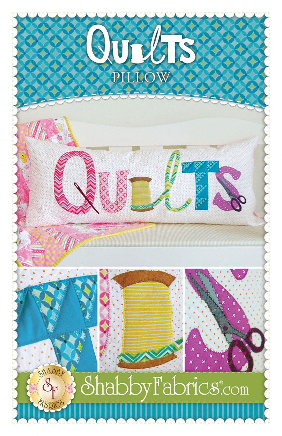 Quilts Pillow by Shabby Fabrics - PAPER PATTERN