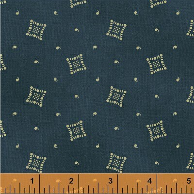 32660-3 Blue AMERICAN SPIRIT 1880-1910 for Windham Fabrics Cotton Fabric