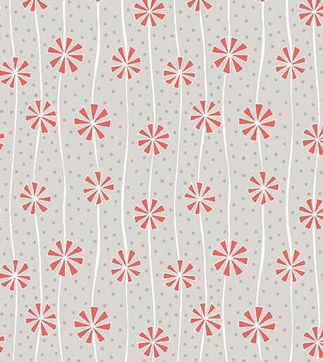 Pom Poms on Gray 10054-11 Cotton Fabric Sparkle Collection from Contempo Studio