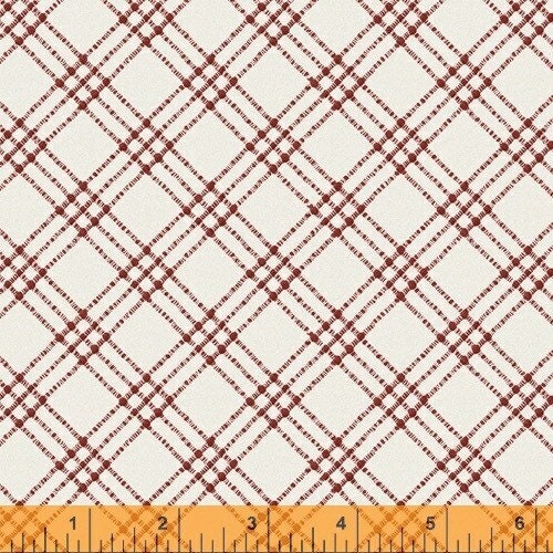 Red Textured Plaid 52133-5 from Thistle Hill Collection by Whistler Studios for Windham Fabrics Cotton Fabric