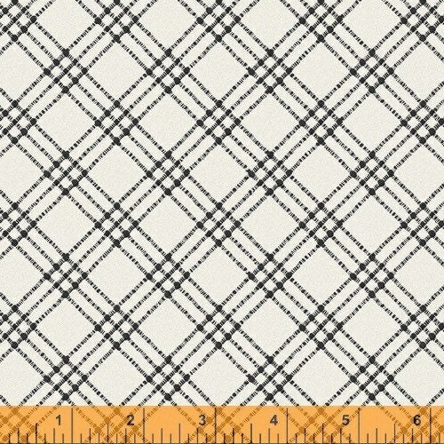 White Textured Plaid 52133-3 from Thistle Hill Collection by Whistler Studios for Windham Fabrics Cotton Fabric