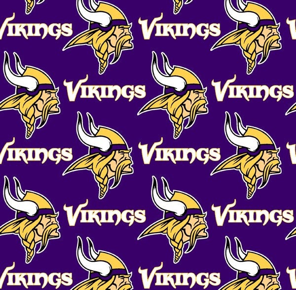 Minnesota Vikings 6456-D NFL Licensed  cotton fabric from Fabric Traditions 58/60in