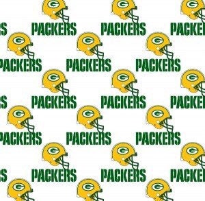 Green Bay Packers 1026-W NFL Licensed cotton fabric from Fabric Traditions 58/60in