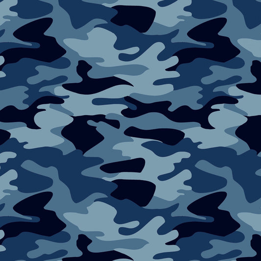 First Responders Camoflauge Blue from Nobody Fights Alone Riley Blake Designs Collection Cotton Fabric