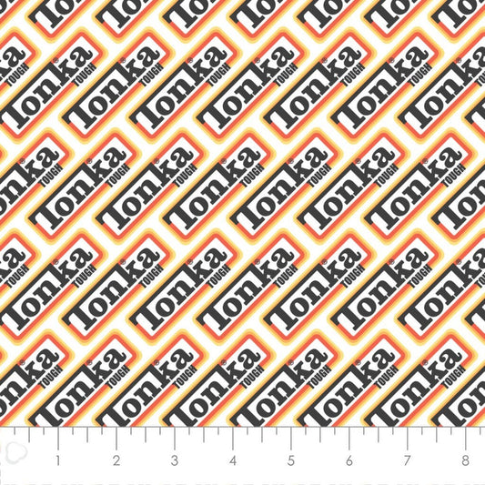 Tonka Logo Yellow 95060204-01 Camelot Tonka Retro Tough Licensed Collection Cotton Fabric