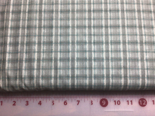 Grey Plaid 21120 Cottage Basics from Red Rooster Cotton Fabric