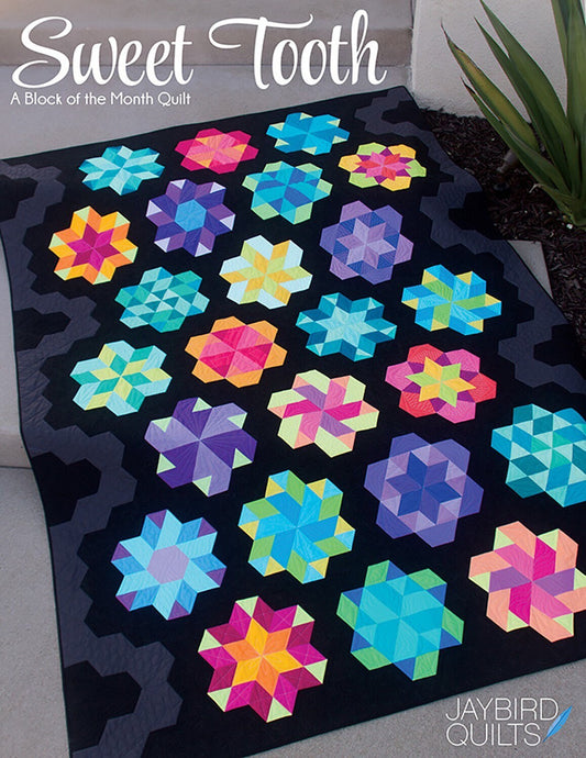 Sweet Tooth Block of the Month Quilt Pattern by Jaybird Quilts - PAPER PATTERN