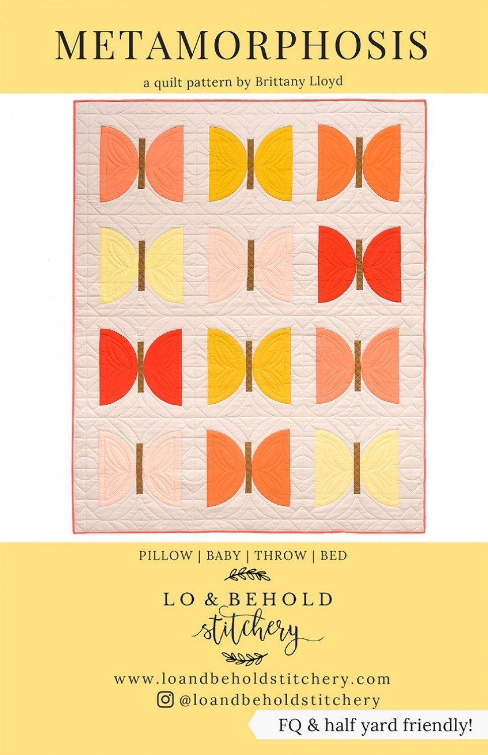 Metamorphosis Quilt Pattern from Lo & Behold Stitchery - PAPER PATTERN