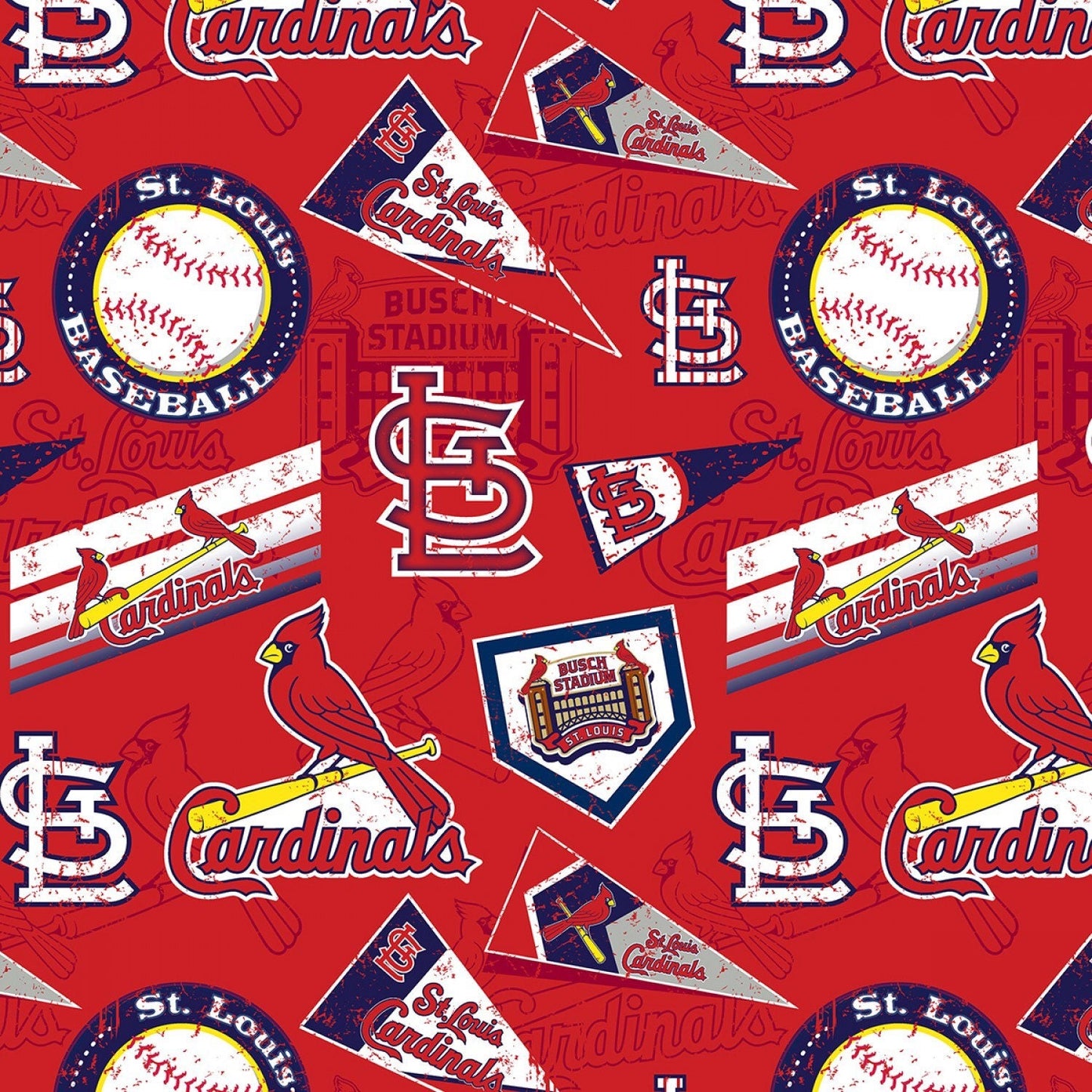 St Louis Cardinals 14433-B MLB Licensed cotton fabric from Fabric Traditions 58/60in