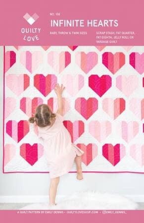 Infinite Hearts Quilt Pattern from Quilty Love - PAPER PATTERN