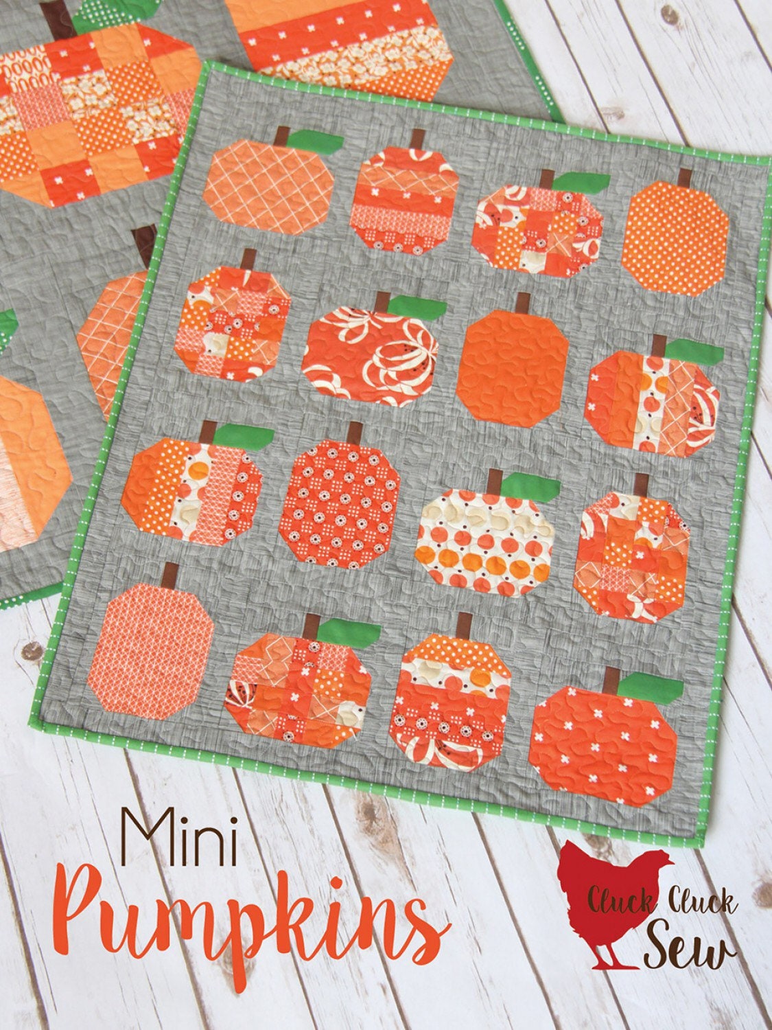 Mini Pumpkins Pattern by Cluck Cluck Sew - PAPER PATTERN