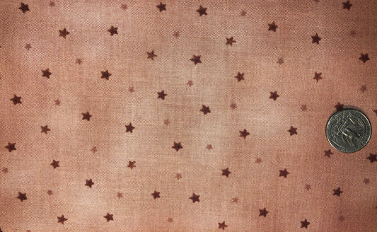 Stars on Mauve 23085 A Yr to Crow About from Red Rooster Fabrics Cotton Fabric