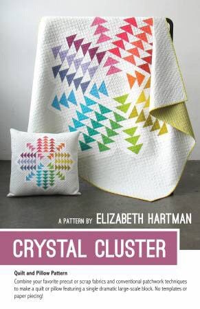 Crystal Cluster Quilt and Pillow pattern by Elizabeth Hartman - PAPER PATTERN