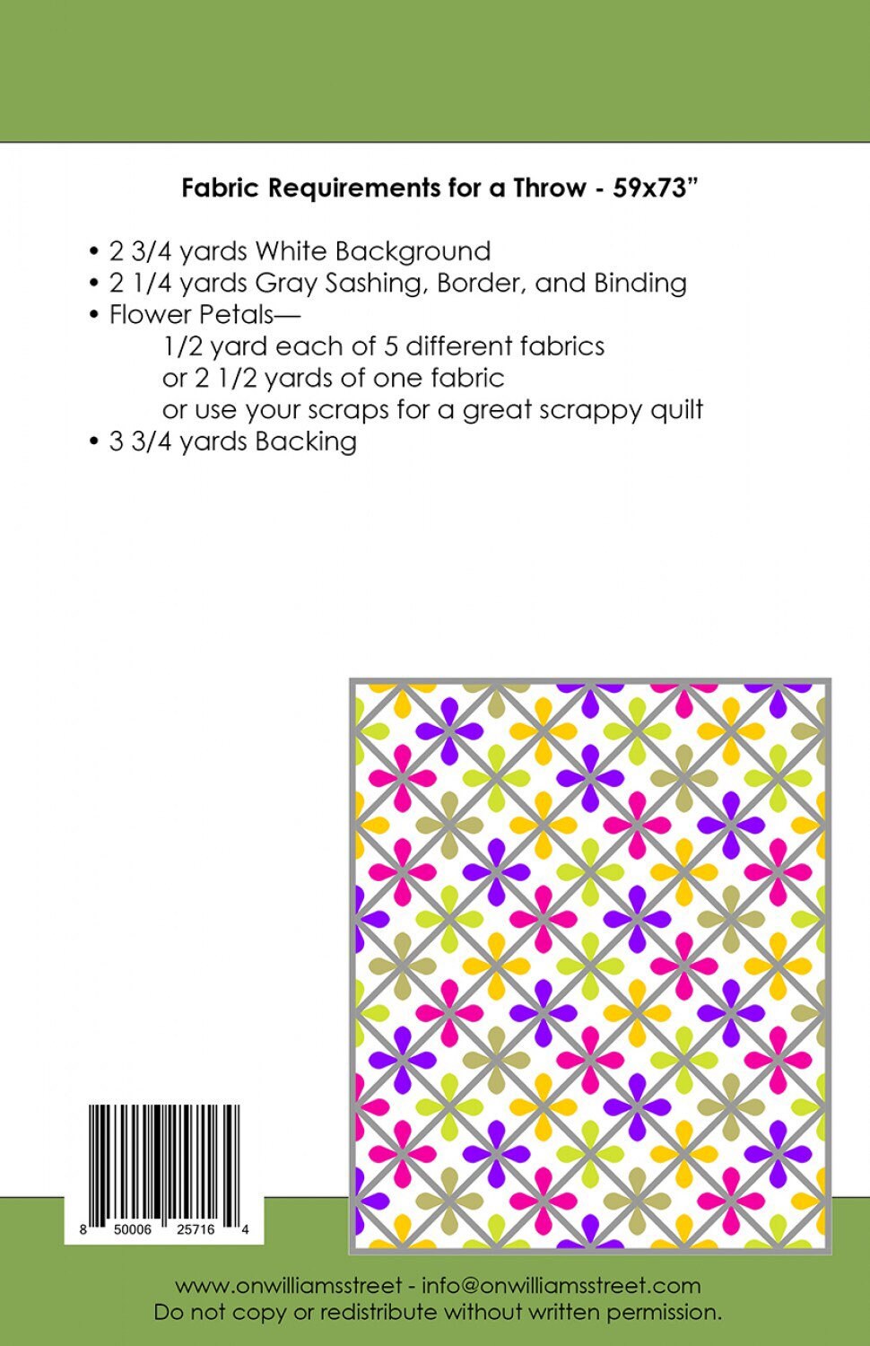 Dusklight Quilt Pattern From On Williams Street - PAPER PATTERN