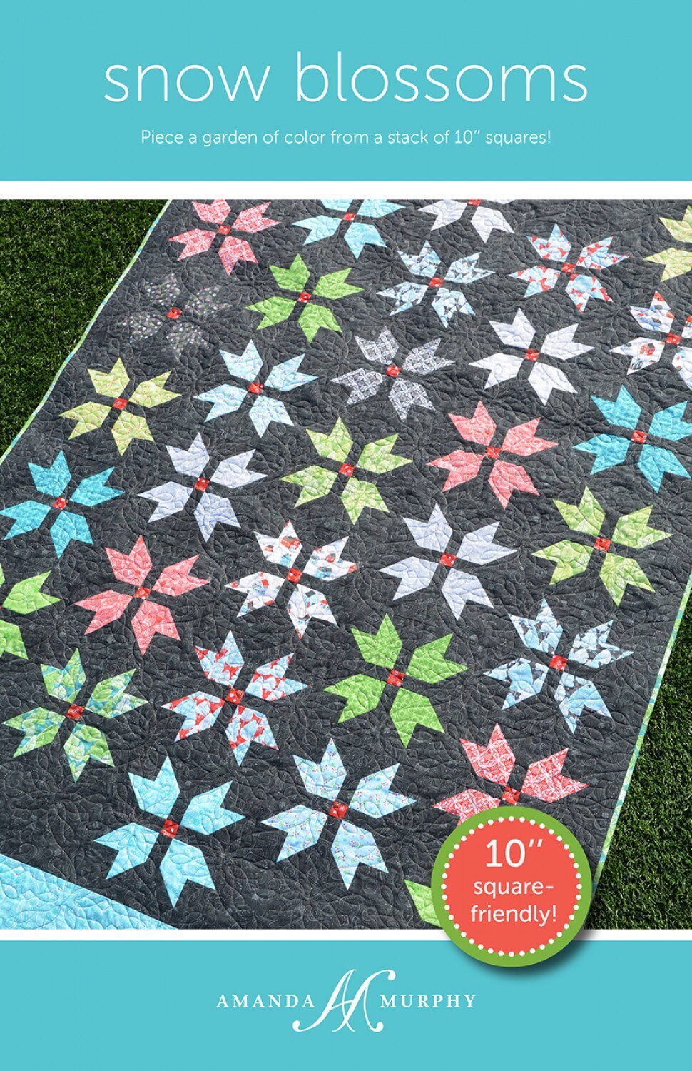 Snow Blossoms Quilt Pattern From Amanda Murphy Design - PAPER PATTERN