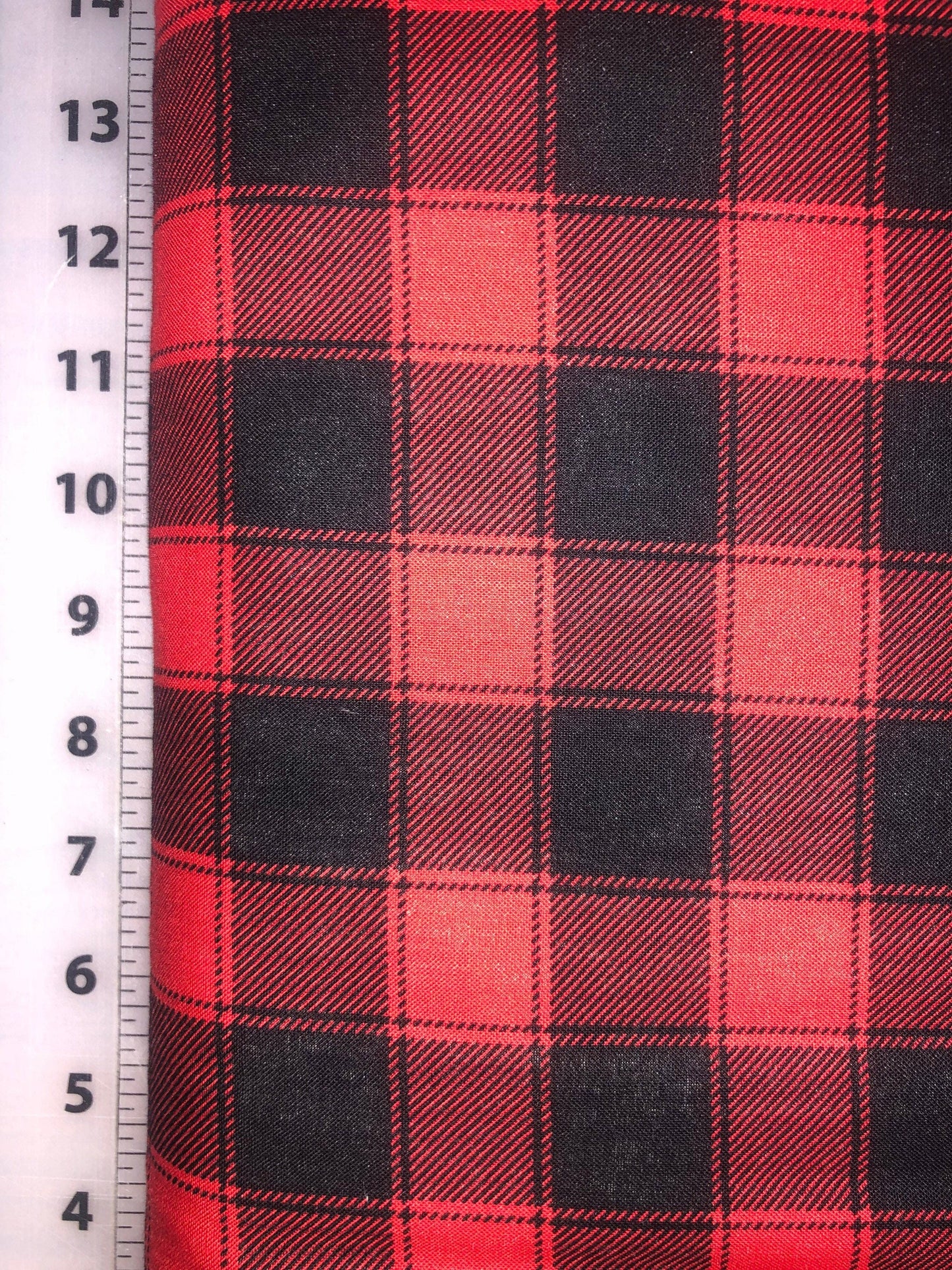 Red and Black Buffalo Check Holiday C5784 From Timeless Treasures Cotton Fabric